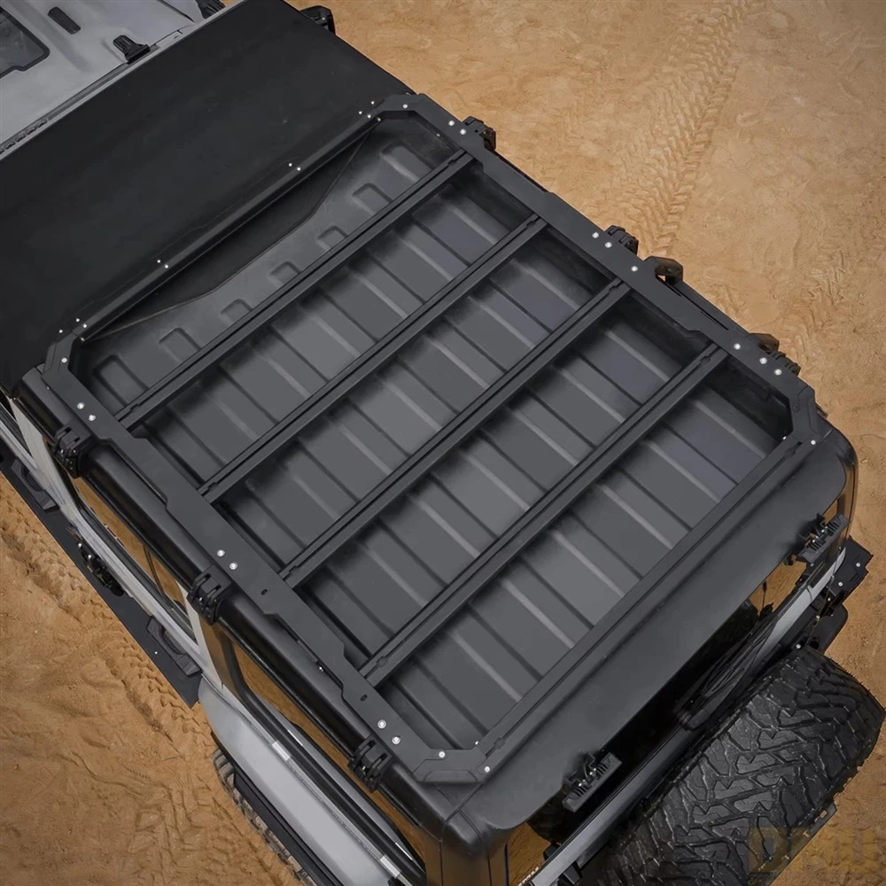 omu genesis aluminum luggage cargo carrier for bronco roof rack with cross bar